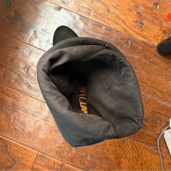 Sam Edelman Black Caprice Suede Boots Sz 8 - Picture 15 of 16